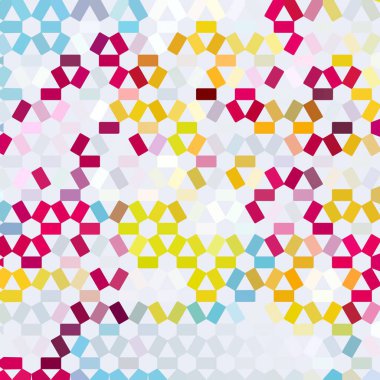 Renk fraktal geometrik soyut desen