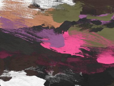 El yapımı tuvale yağlı boya. Soyut sanat dokusu. Renkli doku. Modern sanat eserleri. Yağlı boya darbeleri. Fırça darbeleri. Modern sanat. Çağdaş sanat. Sanatsal tuval.  