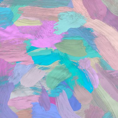 Tuval arka plan üzerine yağlıboya