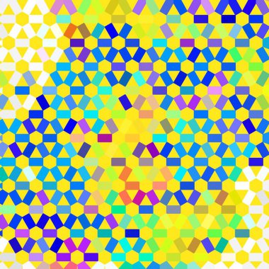 Renk fraktal geometrik soyut desen