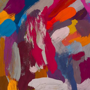 Tuval arka plan üzerine yağlıboya