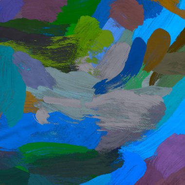 Tuval arka plan üzerine yağlıboya