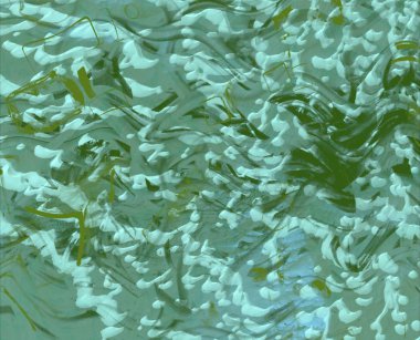 su ile soyut yeşil arka plan