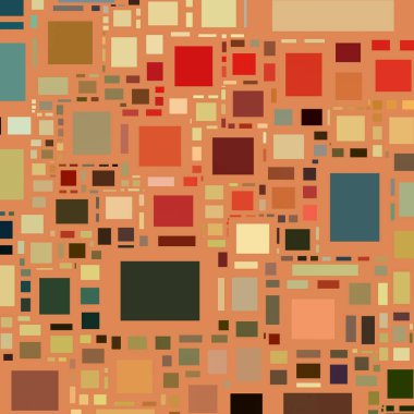 Soyut sanat dokusu. Kareler ile renkli doku. Modern sanat eserleri. Renkli görüntü