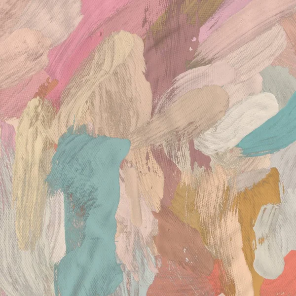 Tuval el yapımı yağlıboya. Renkli doku. Fırça darbeleri. Renkli görüntü. Modern sanat. Çağdaş sanat.