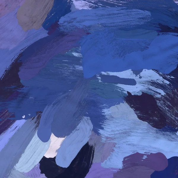 Tuval el yapımı yağlıboya. Renkli doku. Fırça darbeleri.