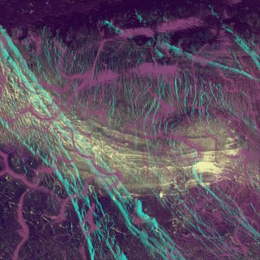 Metnin için alanı olan soyut fraktal arkaplan
