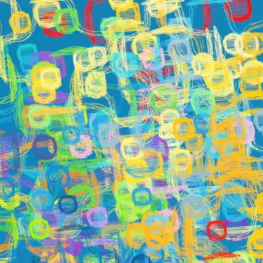 elle çizilmiş sorunsuz desen