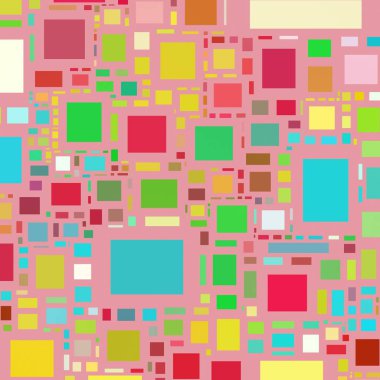 Soyut sanat dokusu. Kareler ile renkli doku. Modern sanat eserleri. Renkli görüntü