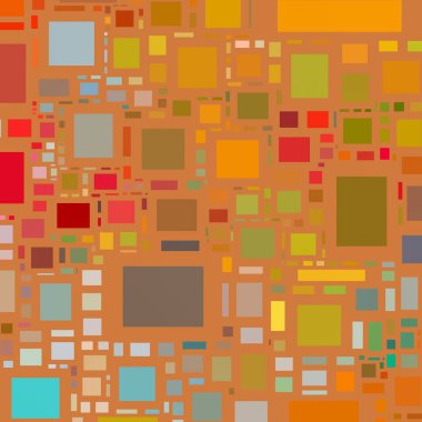 Soyut sanat dokusu. Kareler ile renkli doku. Modern sanat eserleri. Renkli görüntü