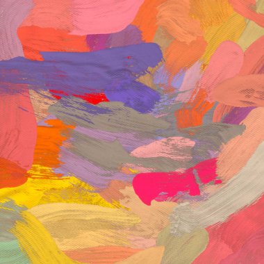 Tuval arka plan üzerine yağlıboya