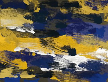 El yapımı tuvale yağlı boya. Soyut sanat dokusu. Renkli doku. Modern sanat eserleri. Yağlı boya darbeleri. Fırça darbeleri. Modern sanat. Çağdaş sanat. Sanatsal tuval.  