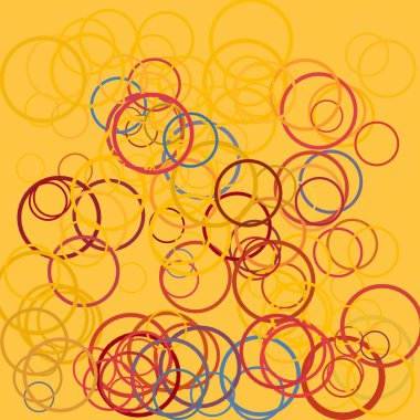 Çiçek elemanları ile soyut desen