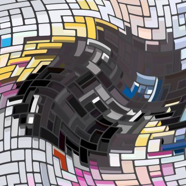 Geometrik desenli soyut doku