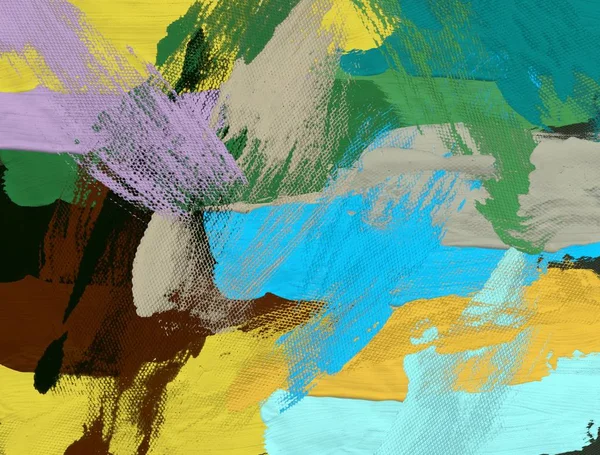 Olieverf Doek Handgemaakt Abstracte Kunsttextuur Kleurrijke Textuur Moderne Kunstwerken Beroertes — Stockfoto