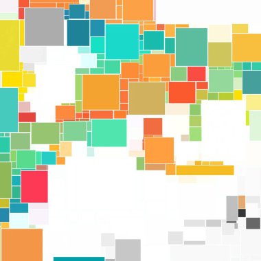 Soyut sanat dokusu. Kareler ile renkli doku. Modern sanat eserleri. Renkli görüntü