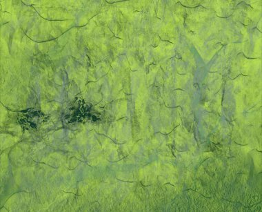 Grunge arka planı yeşil yaprakları ile