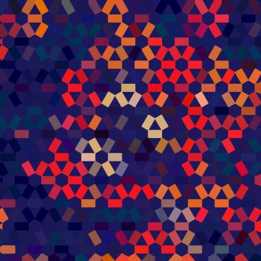 Renk fraktal geometrik soyut desen