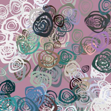 güller ile soyut renkli doku