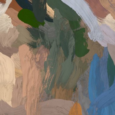 Tuval el yapımı yağlıboya. Renkli doku. Fırça darbeleri. Renkli görüntü. Modern sanat. Çağdaş sanat.