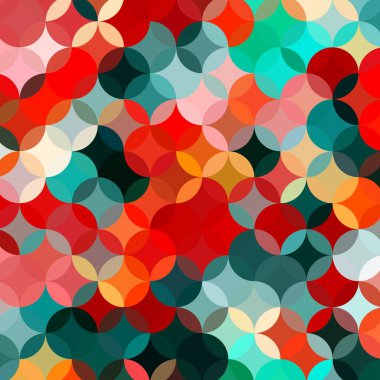 Renk fraktal geometrik soyut desen