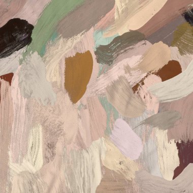 Tuval el yapımı yağlıboya. Renkli doku. Fırça darbeleri. Renkli görüntü. Modern sanat. Çağdaş sanat.