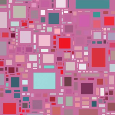 Soyut sanat dokusu. Kareler ile renkli doku. Modern sanat eserleri. Renkli görüntü