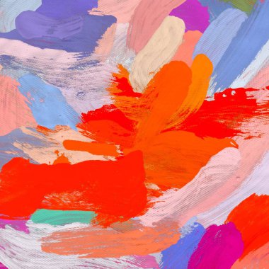 El yapımı tuvale yağlı boya. Soyut sanat dokusu. Renkli doku. Modern sanat eserleri. Yağlı boya darbeleri. Fırça darbeleri. Modern sanat. Çağdaş sanat. Sanatsal tuval.