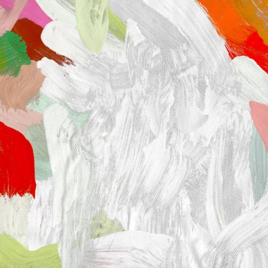 Tuval arka plan üzerine yağlıboya