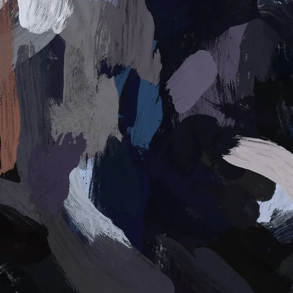 Tuval el yapımı yağlıboya. Renkli doku. Fırça darbeleri.