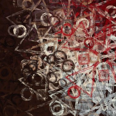 soyut illüstrasyon kırmızı gül