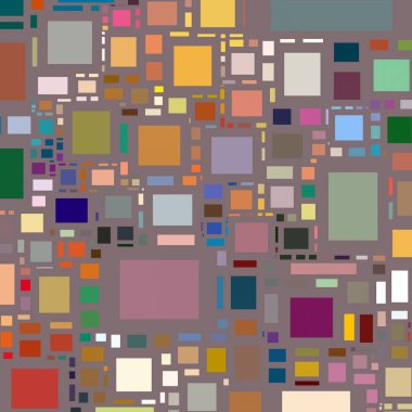 Soyut sanat dokusu. Kareler ile renkli doku. Modern sanat eserleri. Renkli görüntü