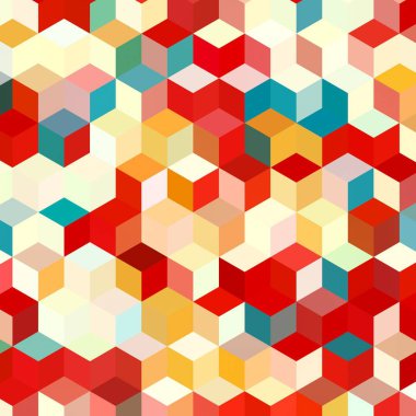 Geometrik desenlerle soyut sanat dokusu