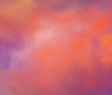 Yoğun bulutlu ve gündoğumu ile Gökyüzü