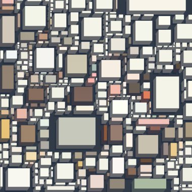 Soyut sanat dokusu. Kareler ile renkli doku. Modern sanat eserleri. Renkli görüntü