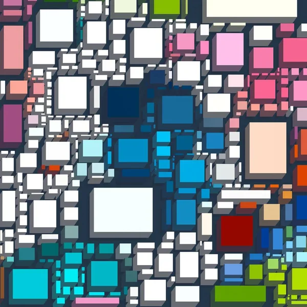 Soyut sanat dokusu. Kareler ile renkli doku. Modern sanat eserleri. Renkli görüntü