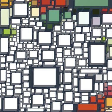 Soyut sanat dokusu. Kareler ile renkli doku. Modern sanat eserleri. Renkli görüntü