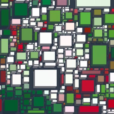 Soyut sanat dokusu. Kareler ile renkli doku. Modern sanat eserleri. Renkli görüntü