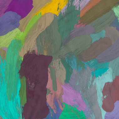 Tuval arka plan üzerine yağlıboya