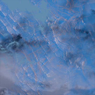 su ile mavi gökyüzü arka plan