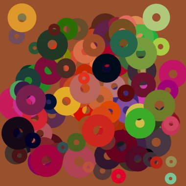 kalpleri ile renkli seamless modeli