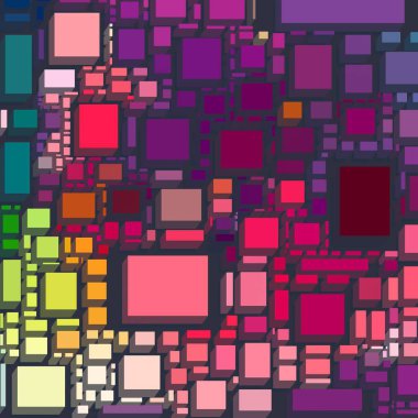 Soyut sanat dokusu. Kareler ile renkli doku. Modern sanat eserleri. Renkli görüntü