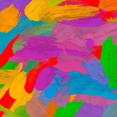 Tuval arka plan üzerine yağlıboya