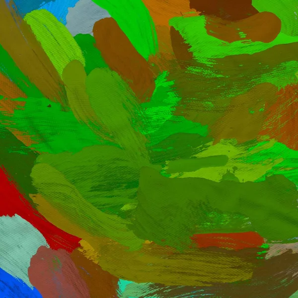 Tuval el yapımı yağlıboya. Renkli doku. Fırça darbeleri.