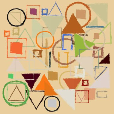 Geometrik desenli soyut doku