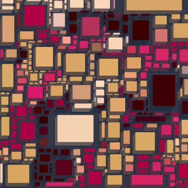 Soyut sanat dokusu. Kareler ile renkli doku. Modern sanat eserleri. Renkli görüntü