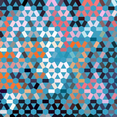 Renk fraktal geometrik soyut desen