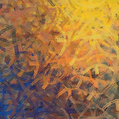 El yapımı tuvale yağlı boya. Soyut sanat dokusu. Renkli doku. Modern sanat eserleri. Yağlı boya darbeleri. Fırça darbeleri. Modern sanat. Çağdaş sanat. Sanatsal tuval.   