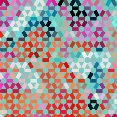 Renk fraktal geometrik soyut desen