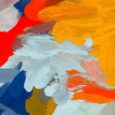 Tuval arka plan üzerine yağlıboya